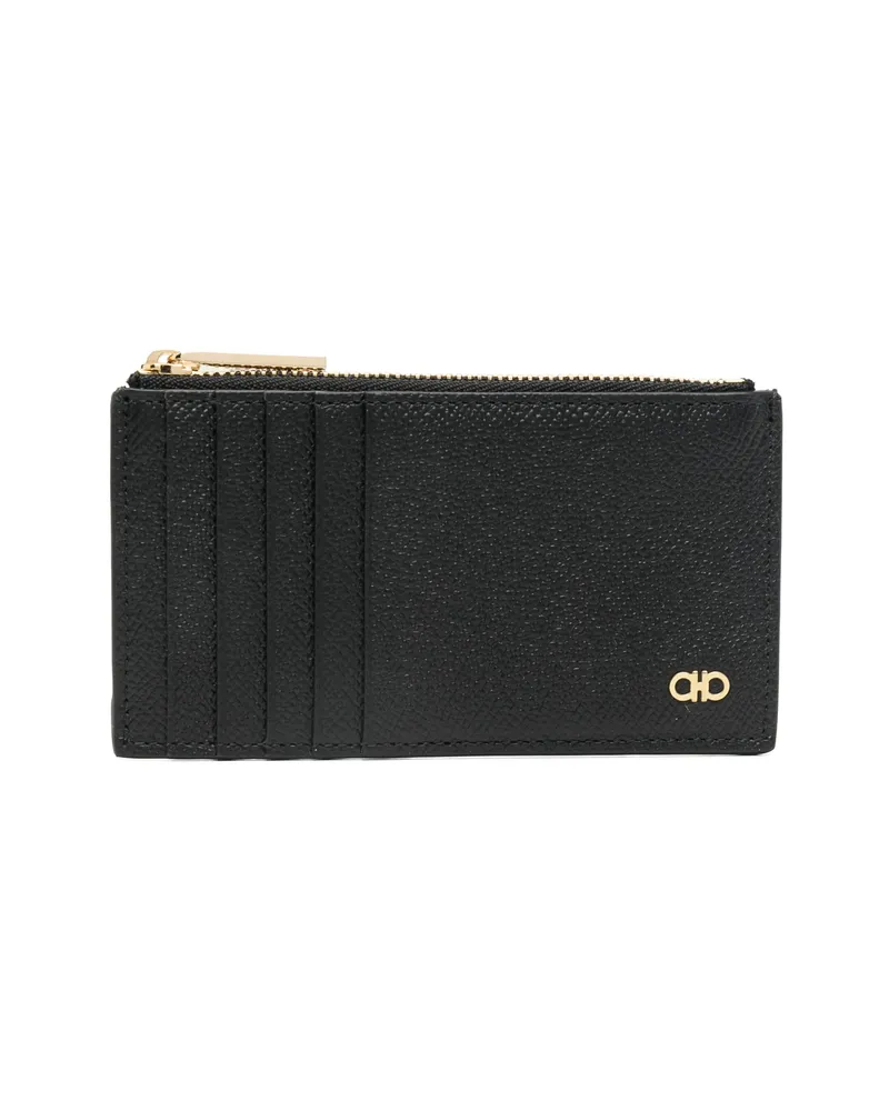 Ferragamo Gancini Credit Card Holder Black