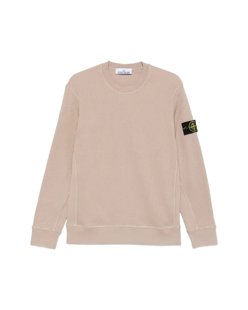 Stone Island Waffle-knit Sweatshirt Neutrals