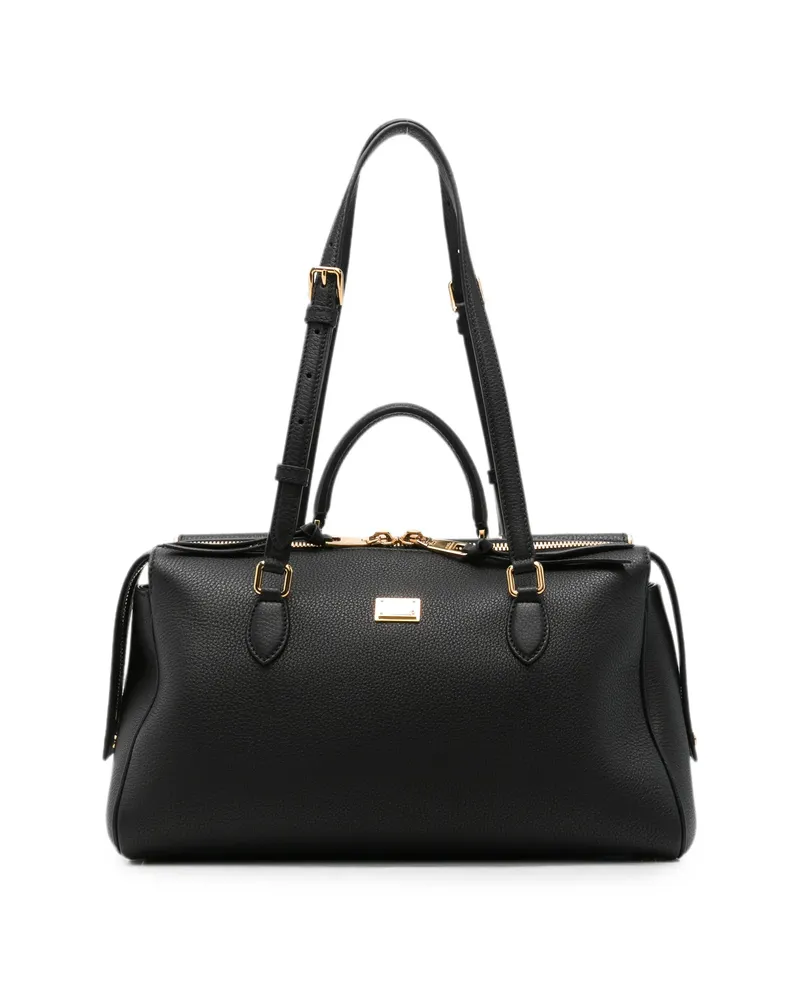 Dolce & Gabbana Logo-plaque Tote Bag Black