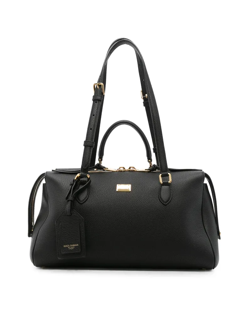 Dolce & Gabbana Logo-plaque Tote Bag Black