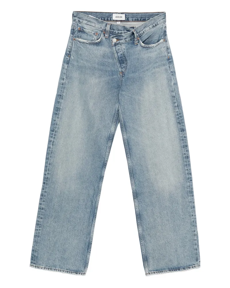 AGOLDE Arc Criss Cross Belt-loop Jeans Blue