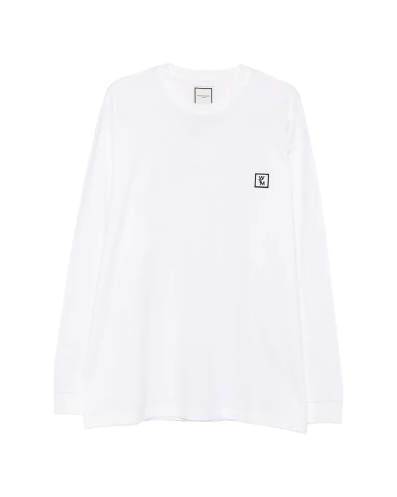 Wooyoungmi Logo-print Long-sleeve T-shirt White