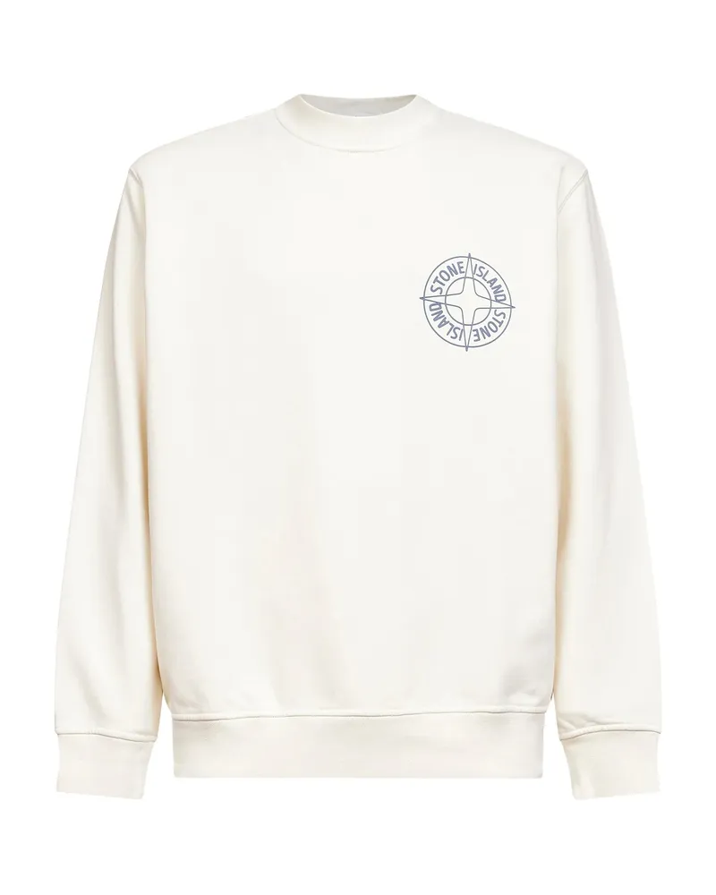 Stone Island Embossed Logo Sweatshirt Neutrals