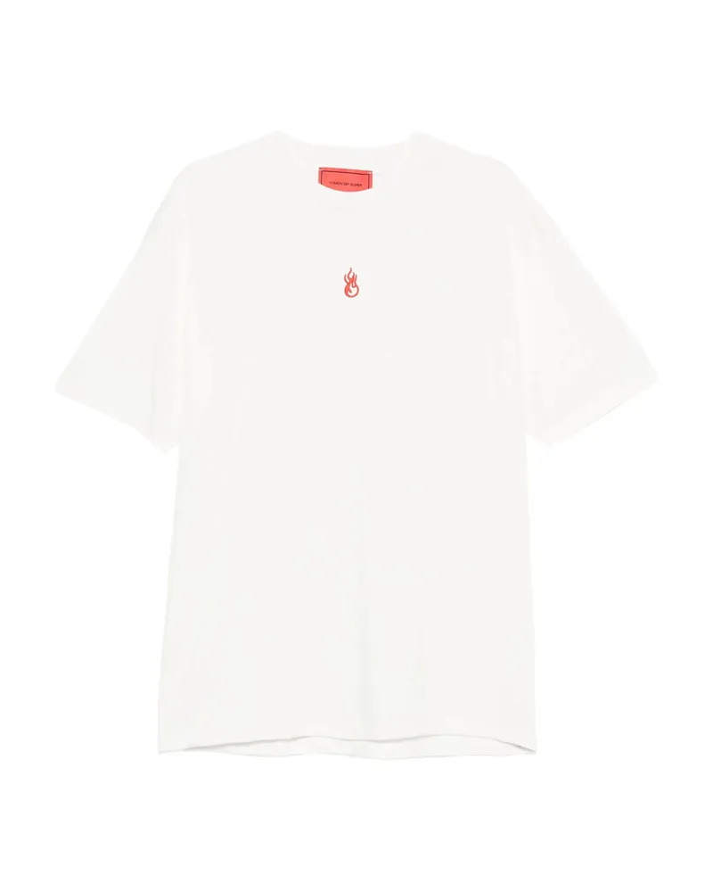 Vision Of Super Flame-print T-shirt White