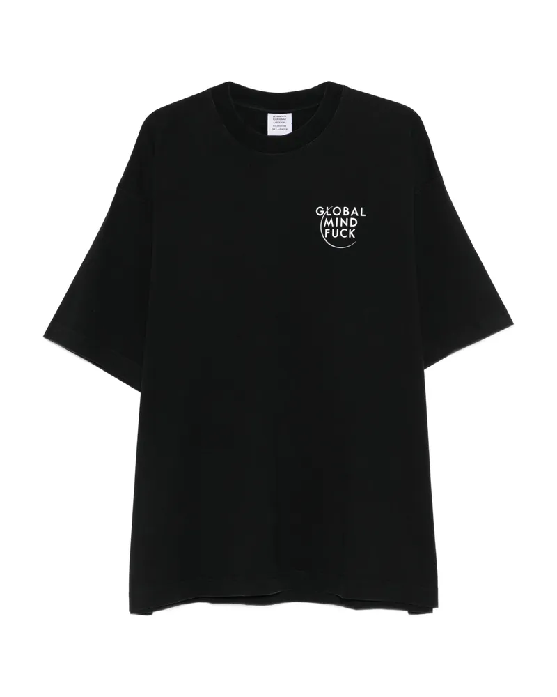 VETEMENTS Printed T-shirt Black