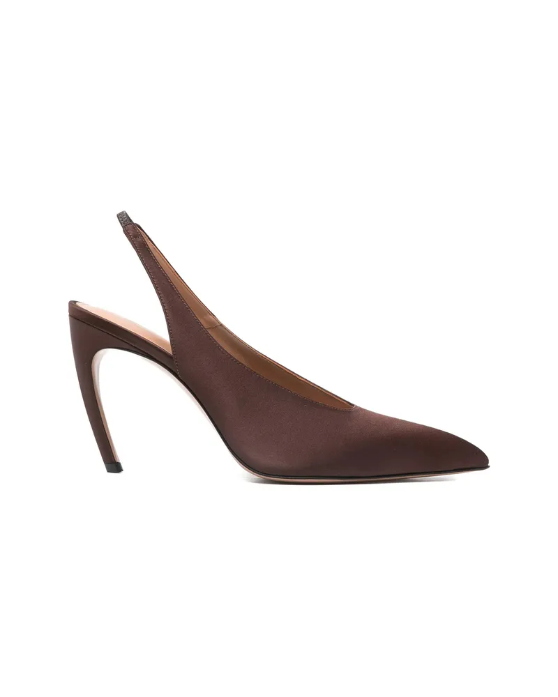 ATTICO Viper Pointed Slingback Pumps Brown