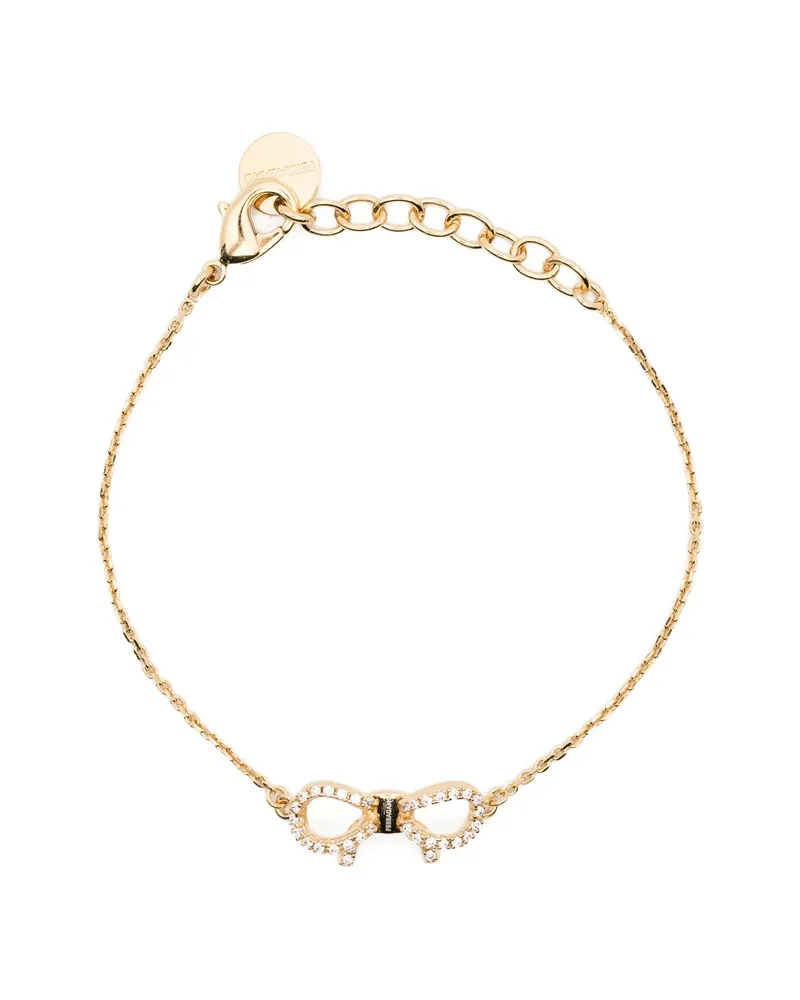Ferragamo Vara Bow Crystal-embellished Bracelet Gold