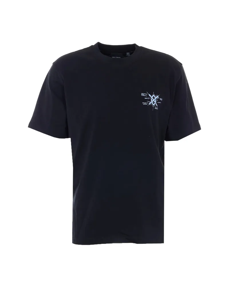Daily Paper Printed Crew-neck T-shirt Black