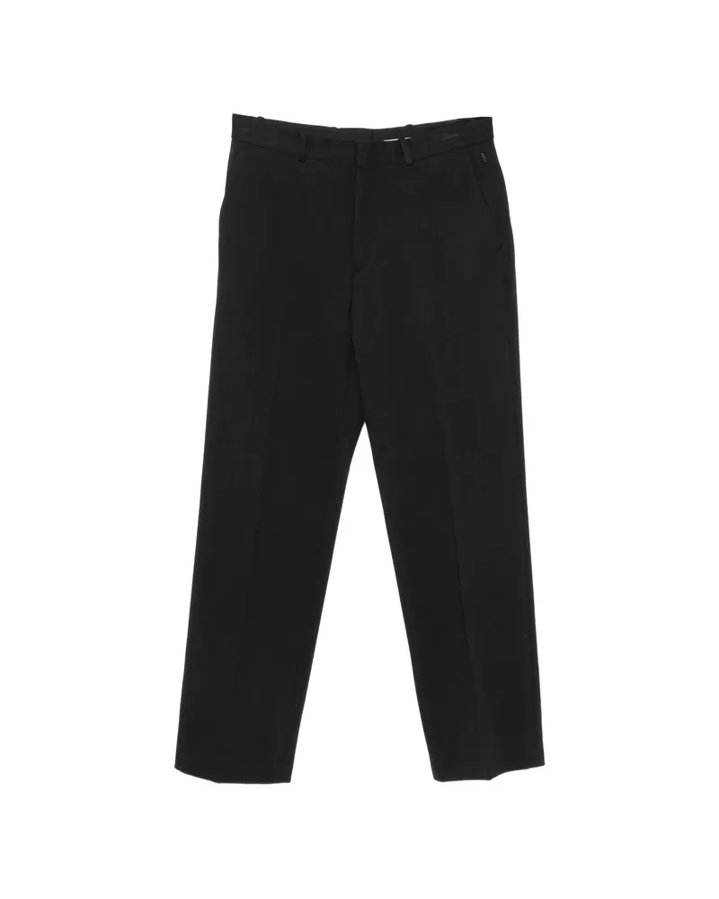 Calvin Klein Pressed-crease Trousers Black