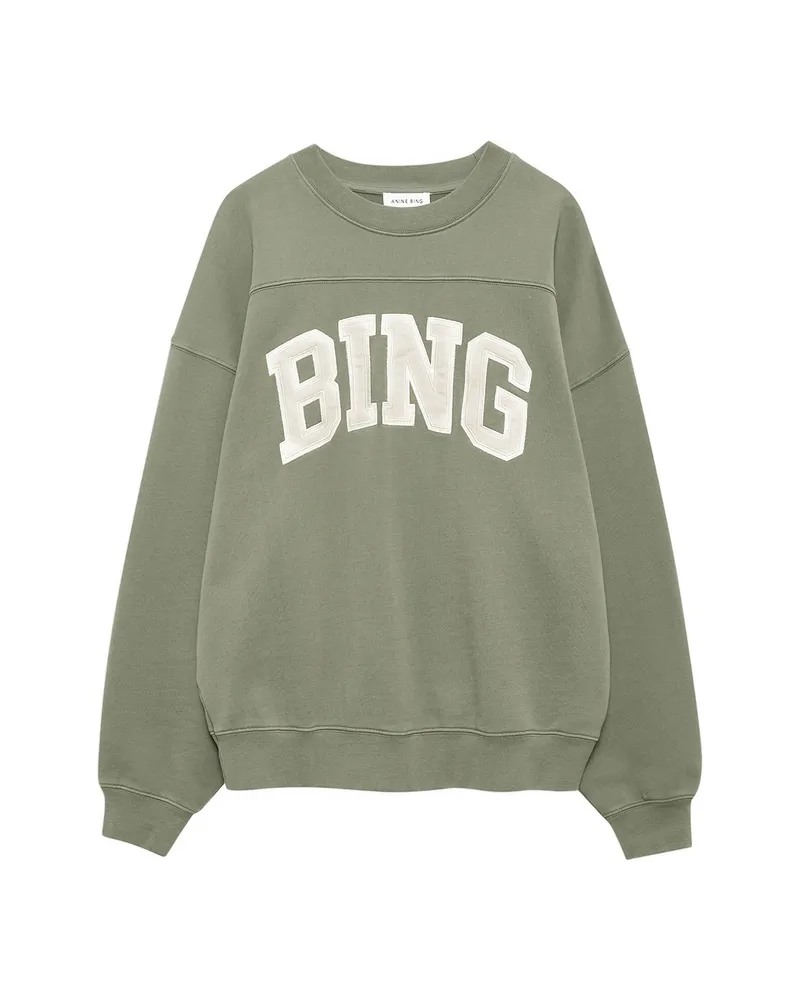 Anine Bing Appliqué Sweatshirt Green