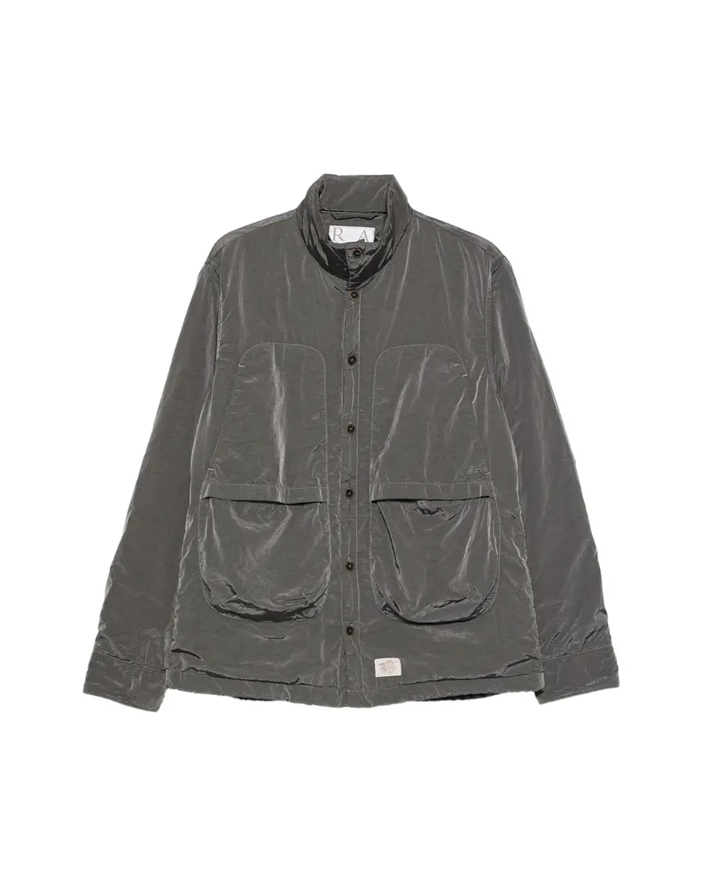RANRA Button-up High-neck Jacket Grey