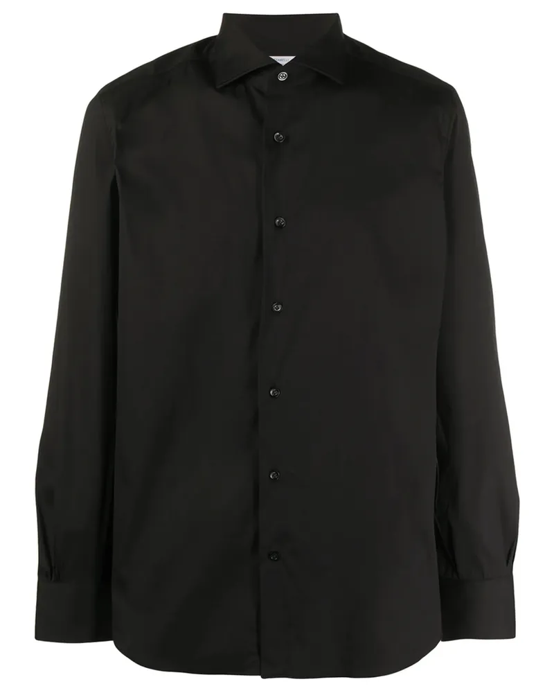 MAZZARELLI Fitted Buttoned Shirt Black