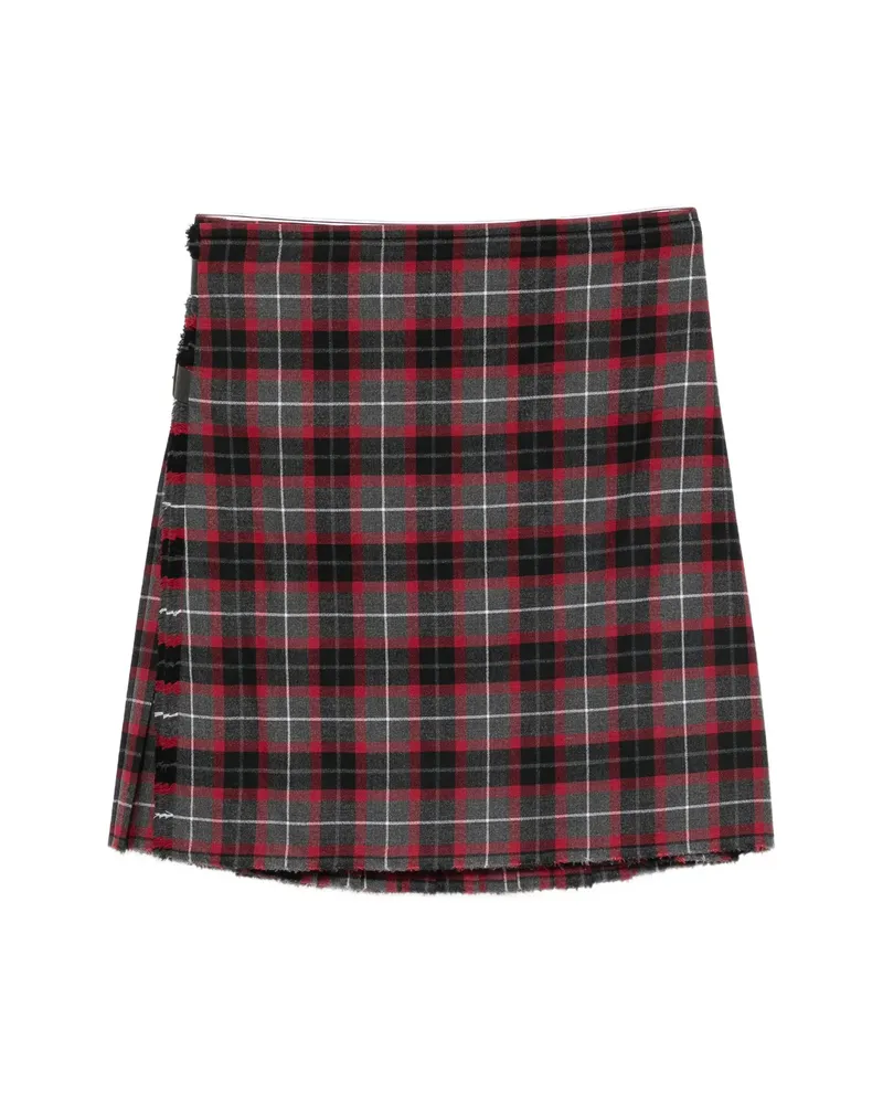 Vivienne Westwood Tartan-check Pleated Kilt Skirt Grey