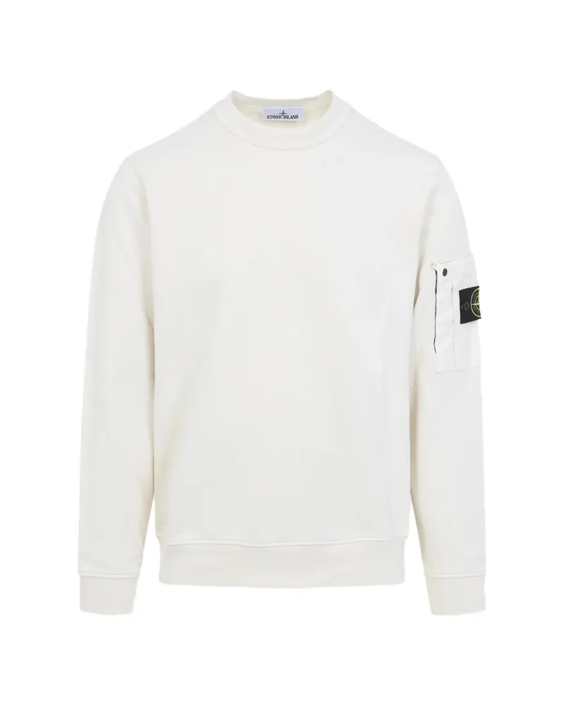 Stone Island Pocket Logo Sweatshirt White