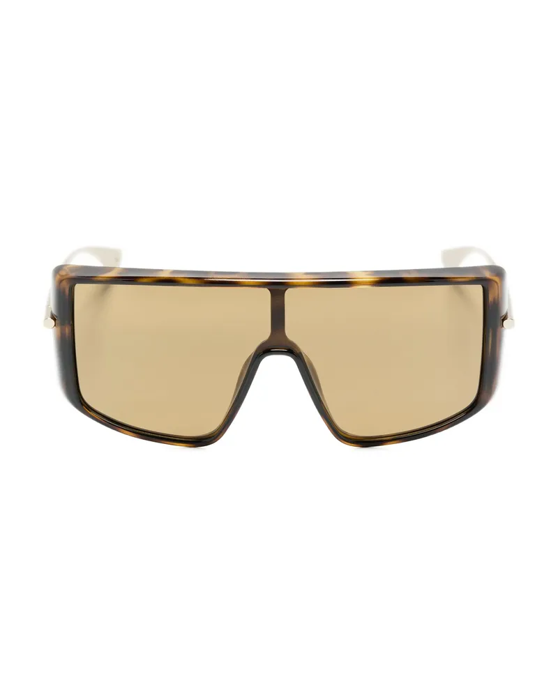 Alexander McQueen Geometric-frame Sunglasses Brown