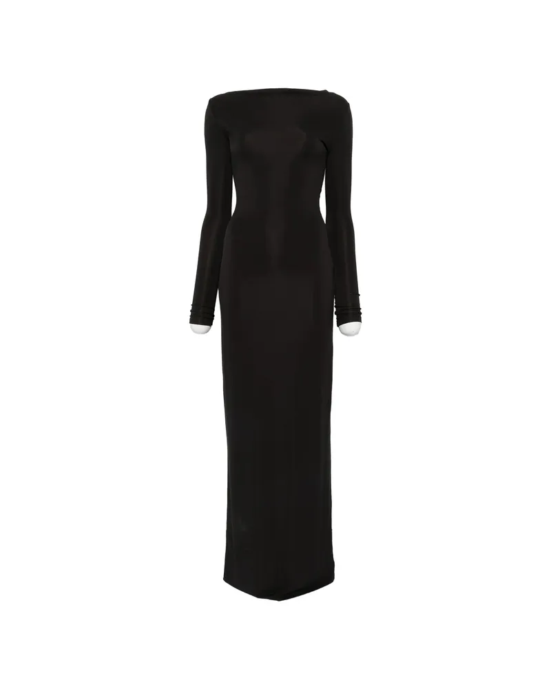 Cult Gaia Armand Long-sleeve Maxi Dress Black