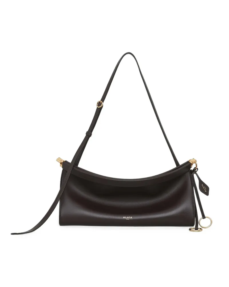 Alaïa Medium Le Click Shoulder Bag Brown