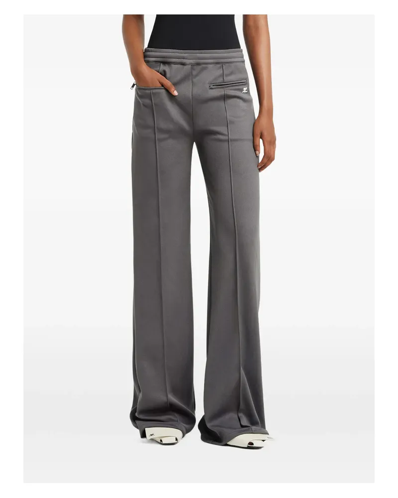 Courrèges Logo Track Pants Grey