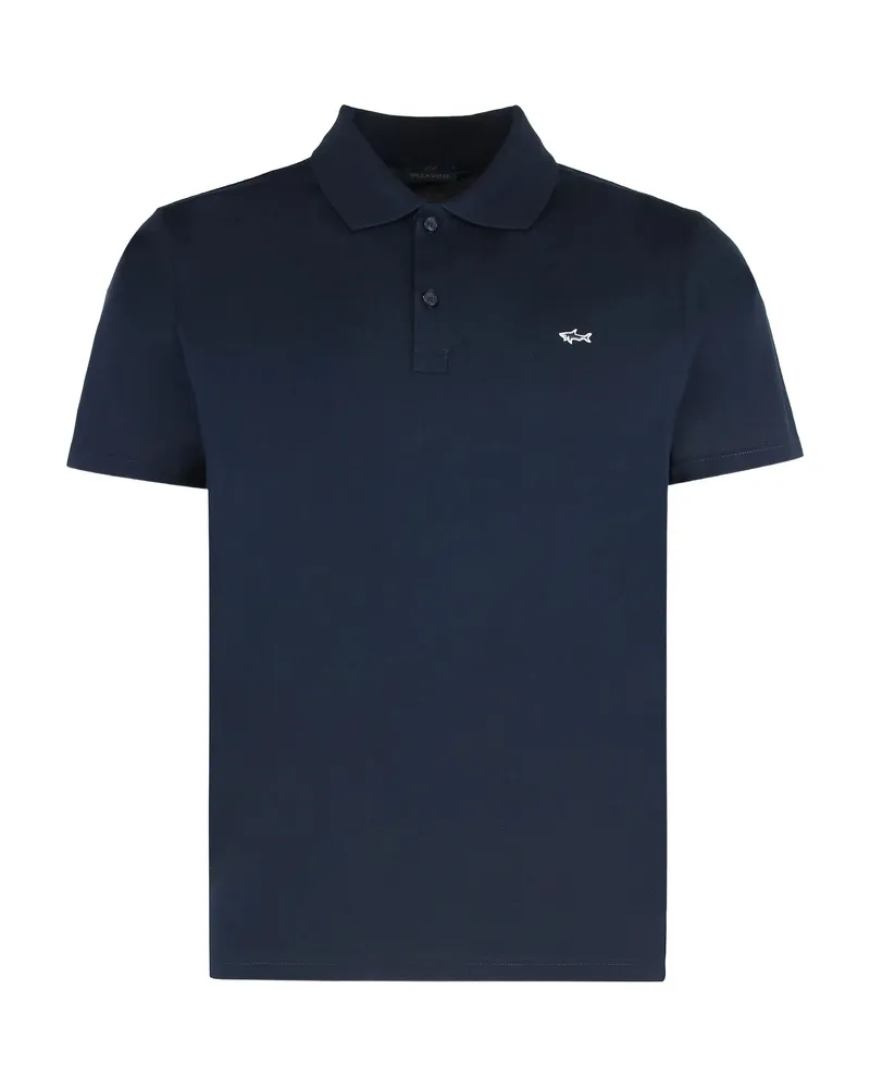 Paul & Shark Cotton Polo Shirt Blue