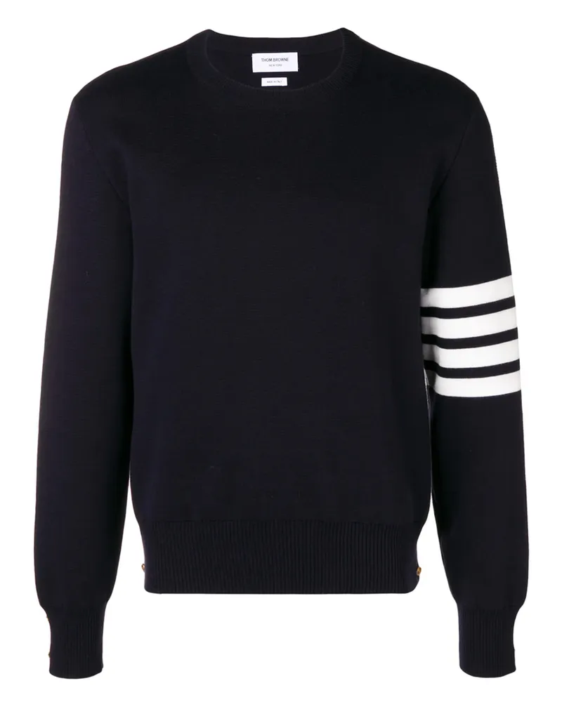 Thom Browne 4-Bar Milano Stitch Jumper Blue