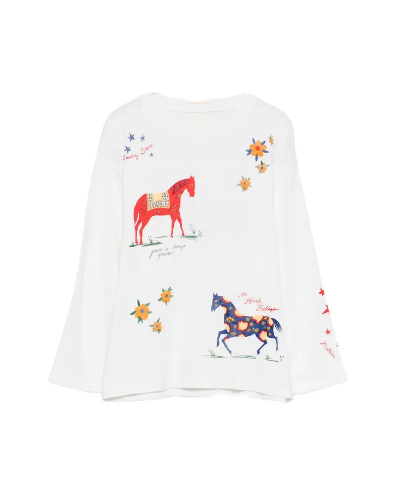 Mother Horse-print T-shirt White