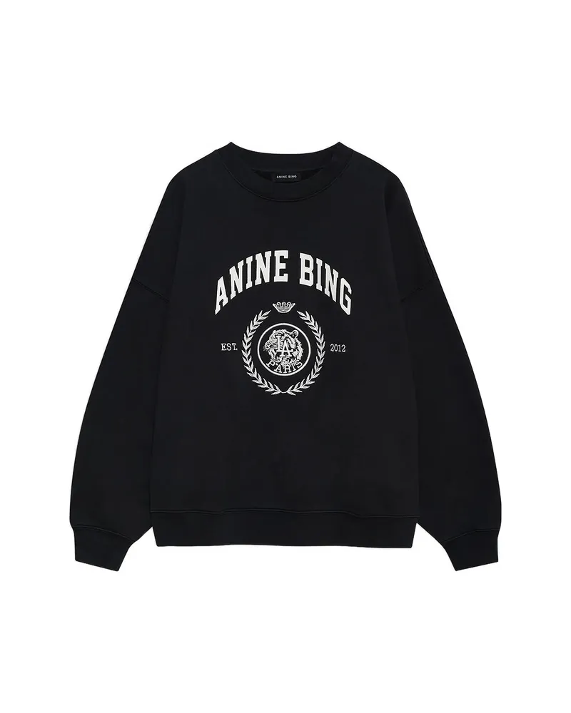 Anine Bing Miles Sweatshirt Collegiate Black