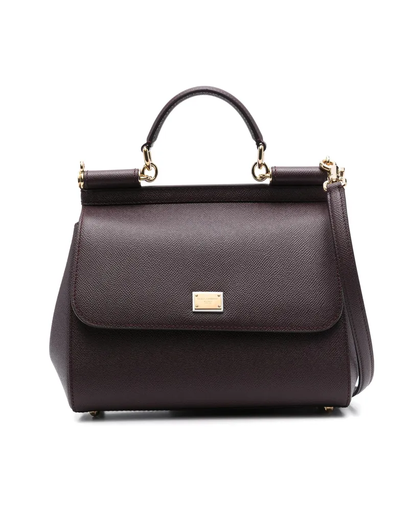 Dolce & Gabbana Large Sicily Tote Bag Brown