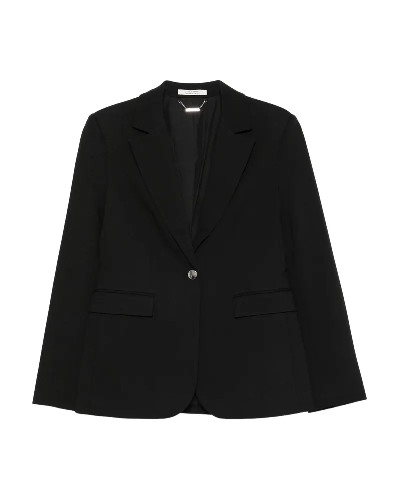 Calvin Klein Single-breasted Notched-lapel Blazer Black