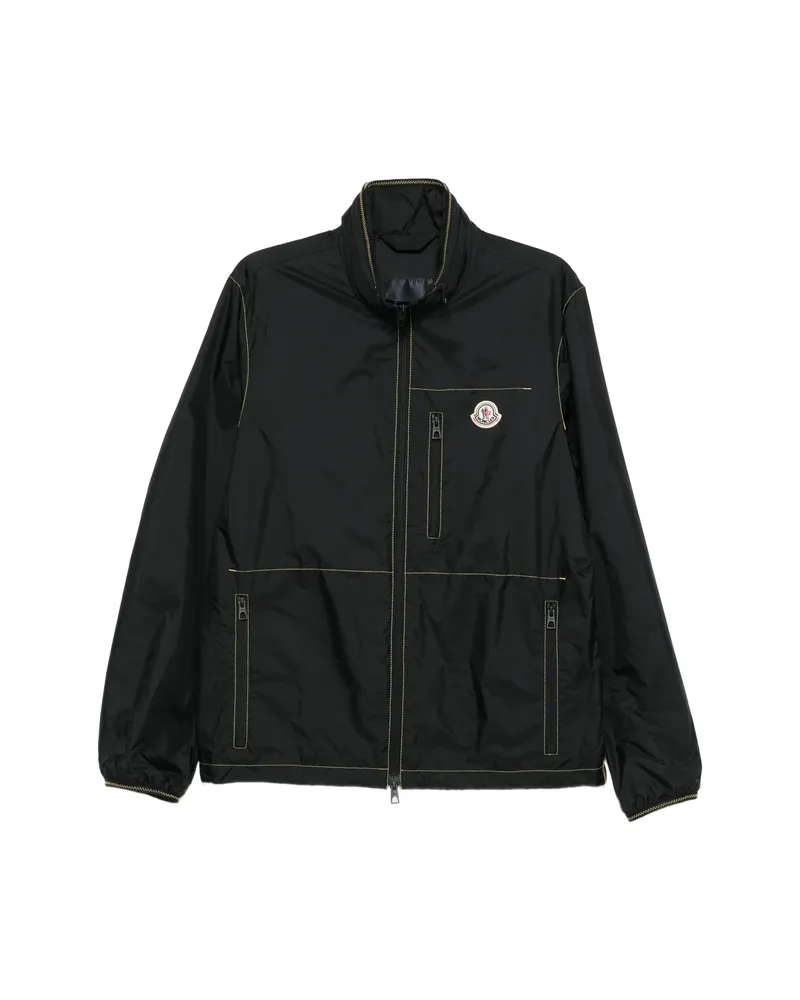 Moncler Zip Logo-patch Jacket Black