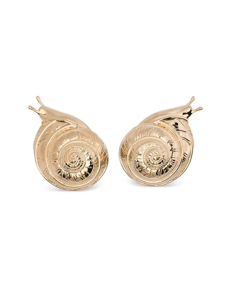 Gucci Snail-motif Clip-on Earrings Gold