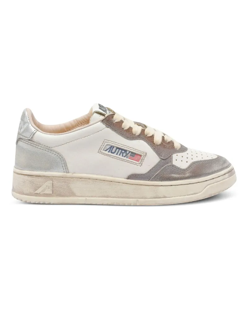 AUTRY Medalist Leather Sneakers Grey