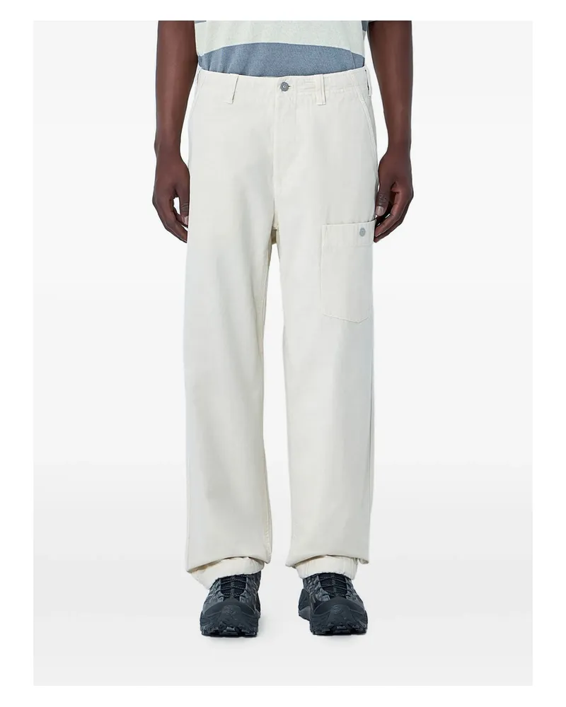Stone Island Buttoned Pocket Trousers Neutrals