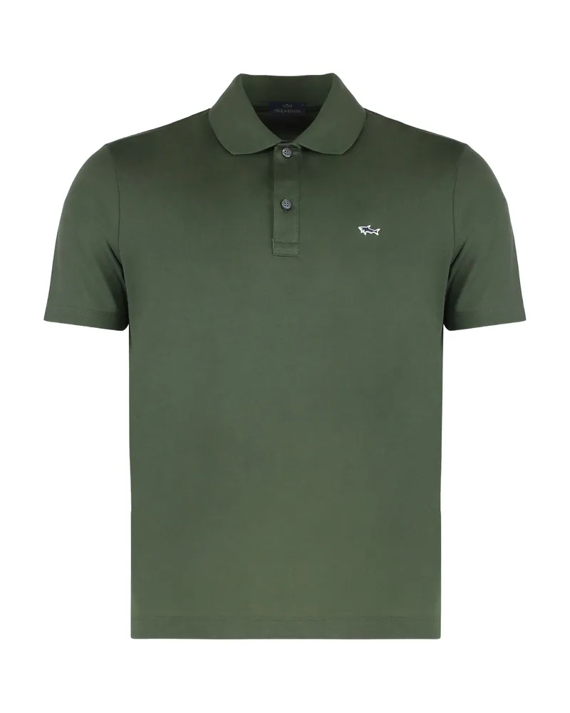 Paul & Shark Piqué Short-sleeve Polo Shirt Green
