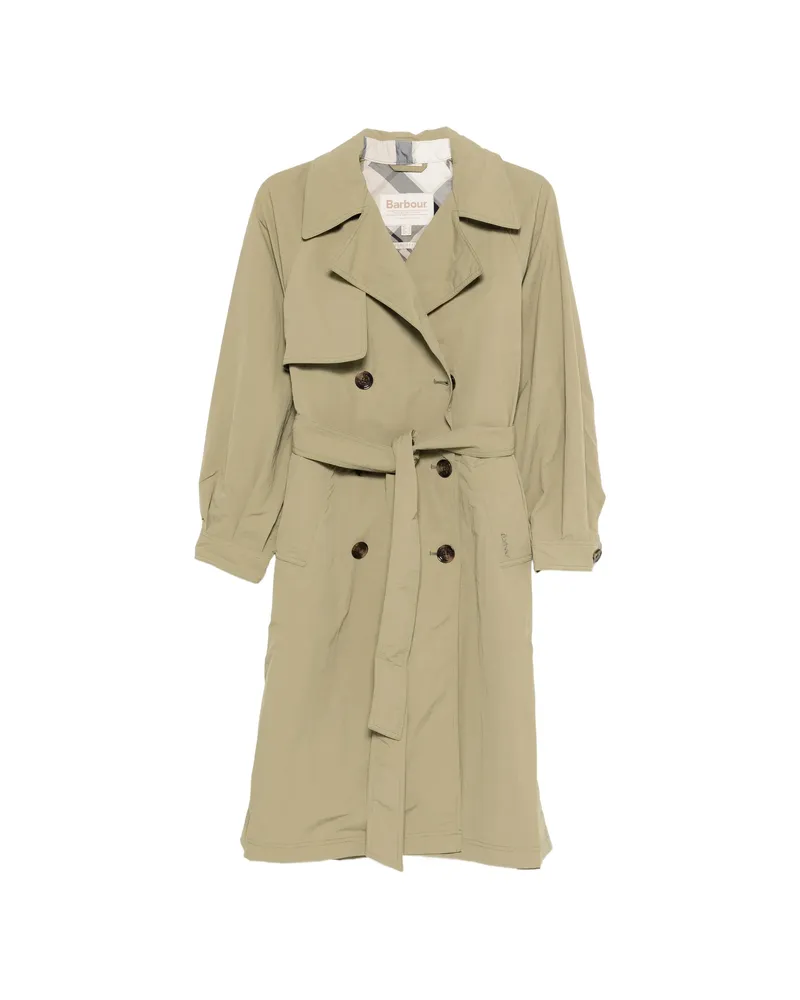 Barbour Layla Trench Coat Green