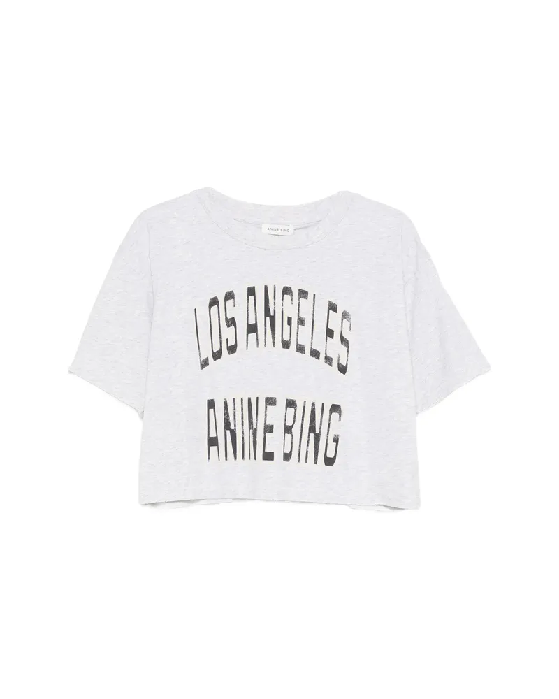 Anine Bing Printed T-shirt Grey