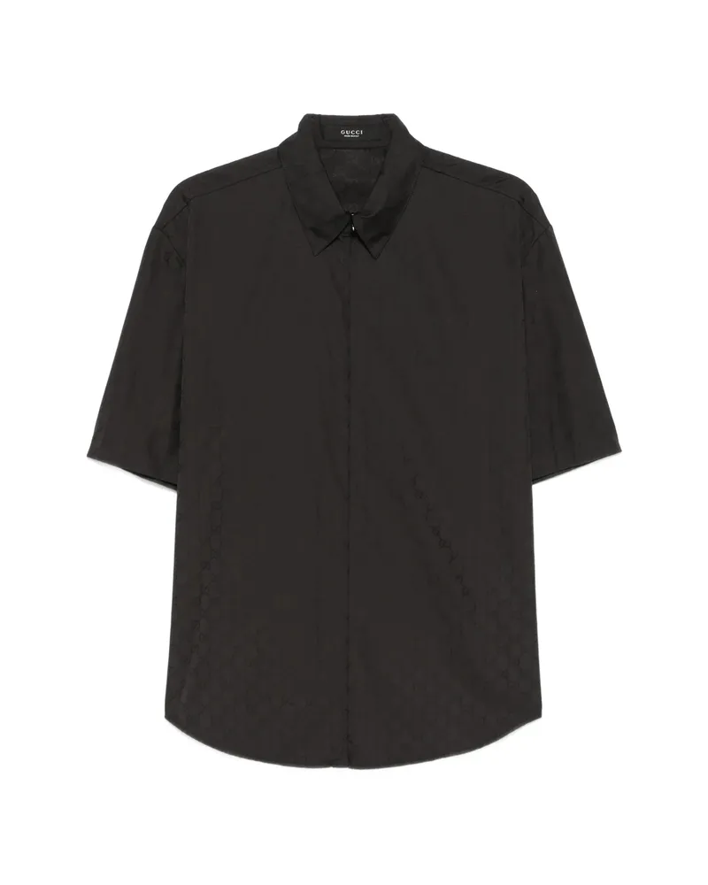Gucci Zip-up Shirt Black