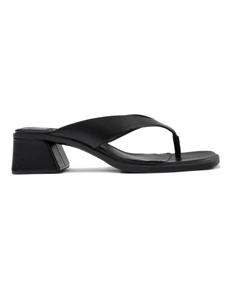 Camper Kora Leather Sandals Black