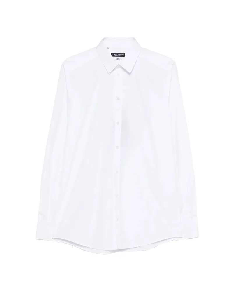 Dolce & Gabbana Martini Cotton Shirt White