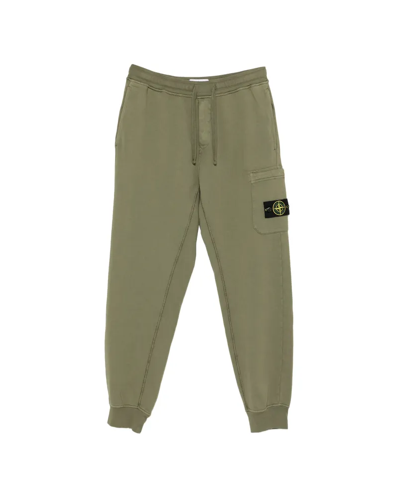 Stone Island Drawstring Cargo Trousers Green