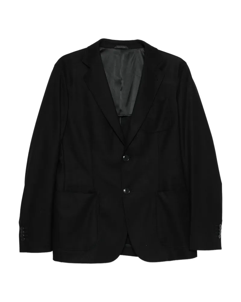 Giorgio Armani Two-button Patch-pocket Jacket Black