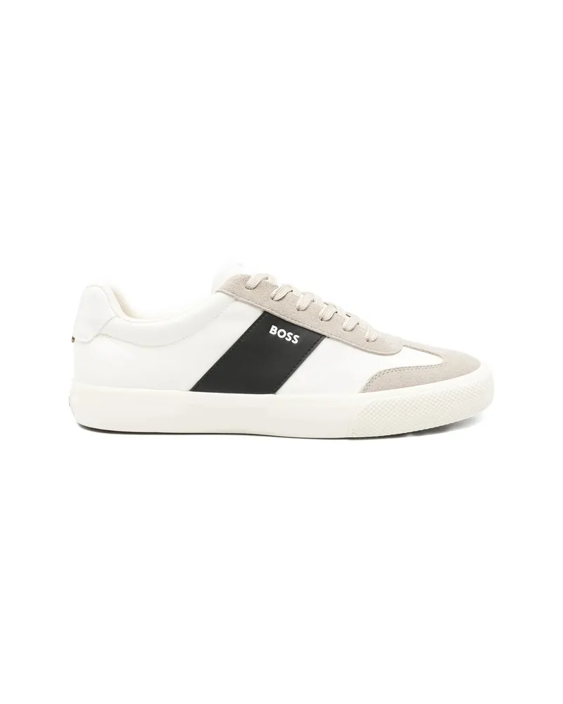 HUGO BOSS Stripe-detail Sneakers Neutrals