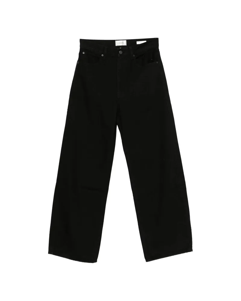 Frame Denim The Bow Wide-leg Jeans Black