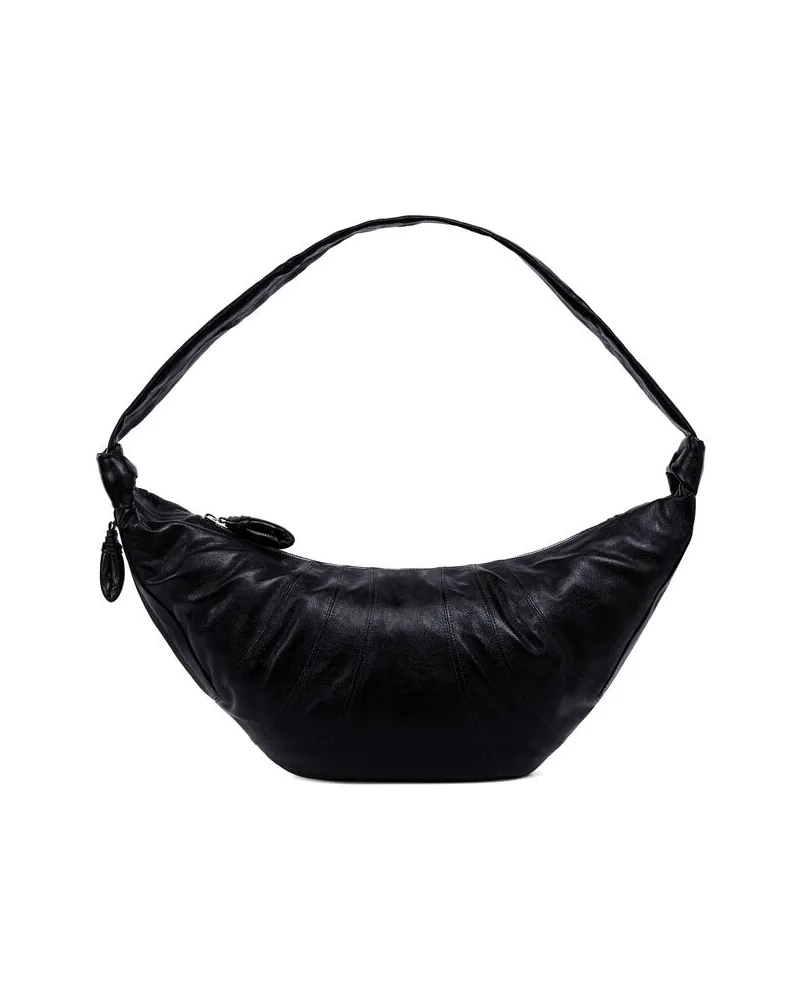 Christophe Lemaire Large Croissant Shoulder Bag Black