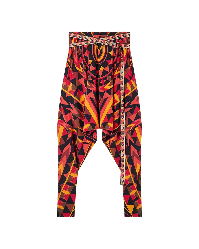 Emilio Pucci Manuba-print Pants Black