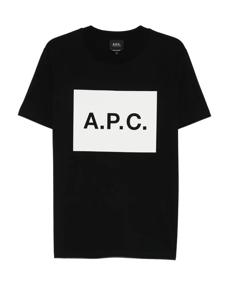 A.P.C. A. p.c. Logo-detail T-shirt Black