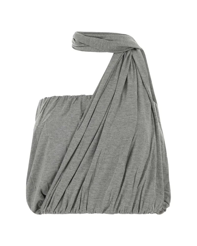 GIMAGUAS One-shoulder Scarf Top Grey