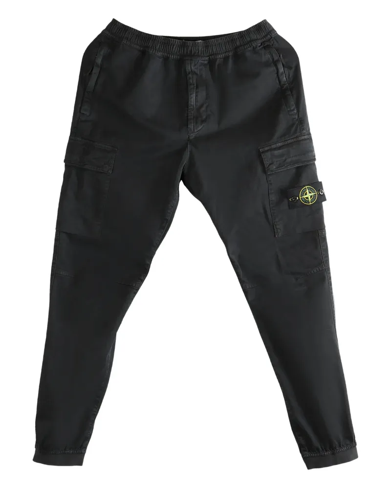 Stone Island Cargo-pocket Trousers Black