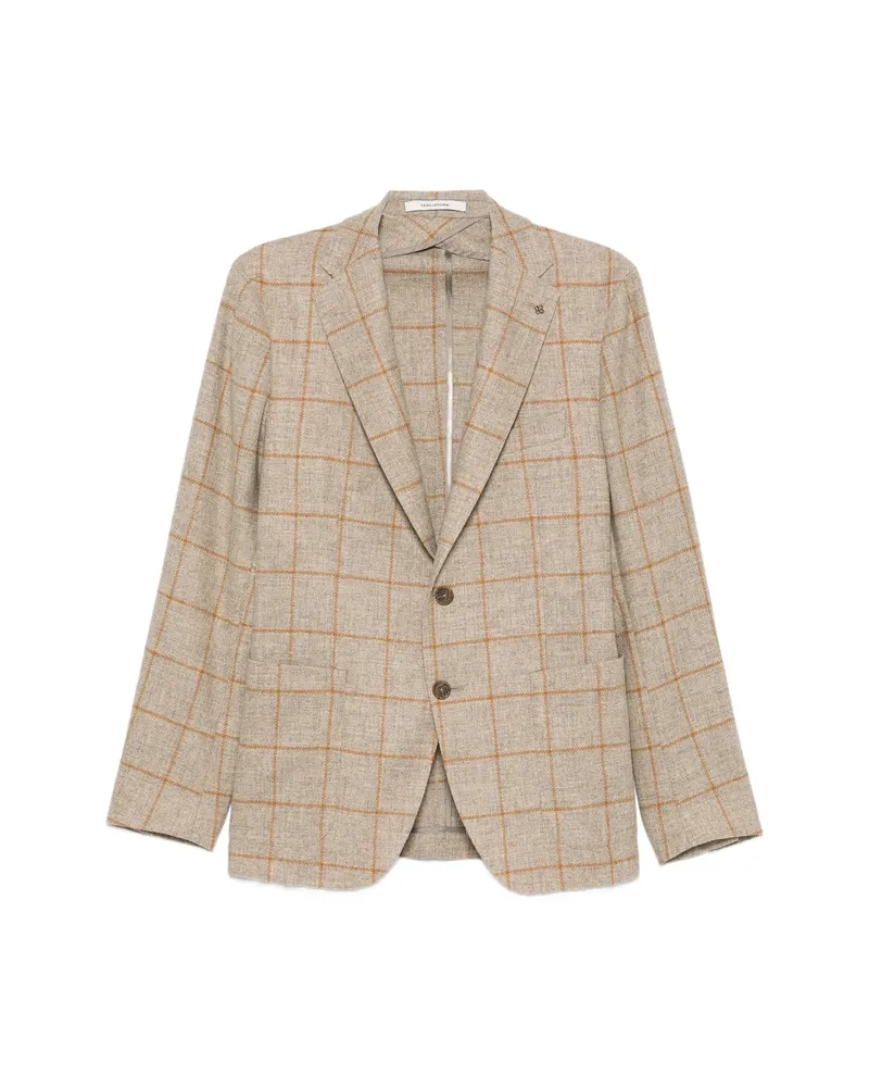 Tagliatore Check-pattern Notched-lapel Jacket Neutrals