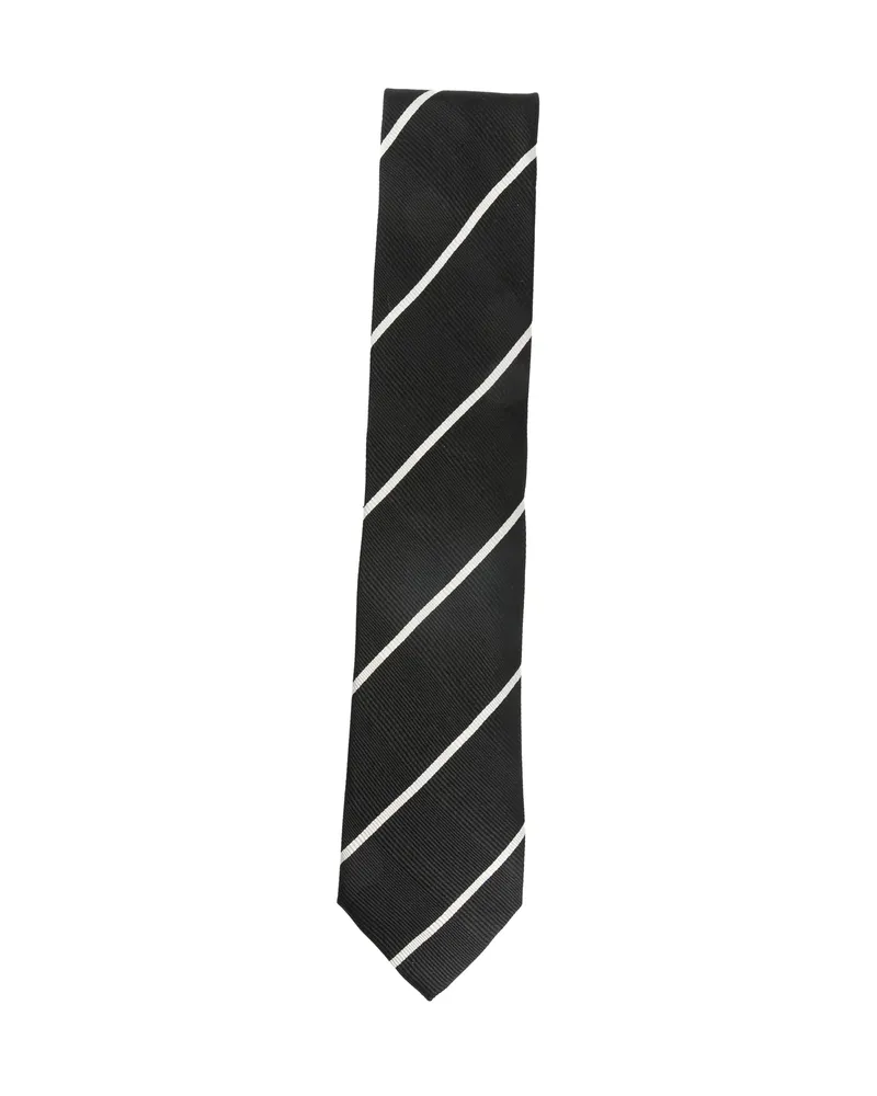 Tom Ford Striped Tie Black