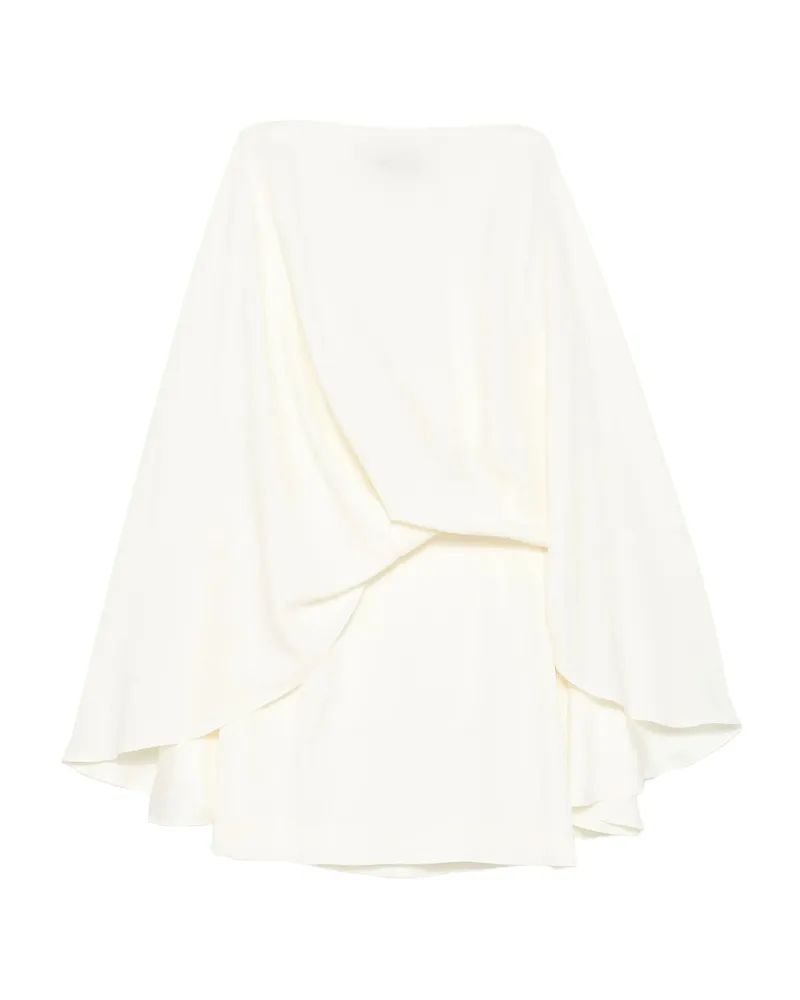 Taller Marmo Eolia Draped-layer Mini Dress Neutrals